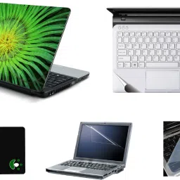 Mitram 5in1 Laptop Accessories Combo 15.6 Inch Pattern laptop Skins Stickers, Screen Guard, Key Guard, Mouse Pad and Palmrest Skin Combo Set-picture-25