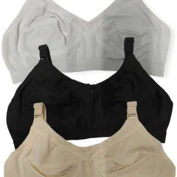 Pack of 3 Women Full Coverage Non Padded Bra-image-16
