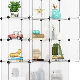 ® 12-Cube Storage Wardrobe Closet for Clothes, Toys, Books, Bedroom and Office PP Collapsible Wardrobe-image-60