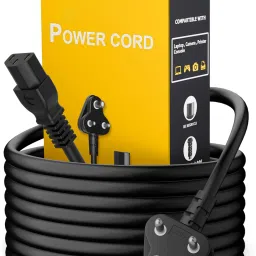 HexaGear Power Cord 1.5 A 1.8 m Metal Briaided Heavy 3 Pin AC Power Cord Cable Power Cord 1.8M Replacement Power Cable v1.1.2-image-71
