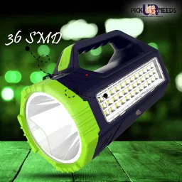 pick ur needs Bright Led Torch Light Laser Long Range High Power Search Light Kisan Rechargeable with 36 LED Side Emergency Light Torch image 2