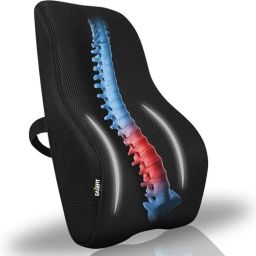 Back Rest Cushion for Office Chair & Car Lumbar Back / Lumbar Support-21