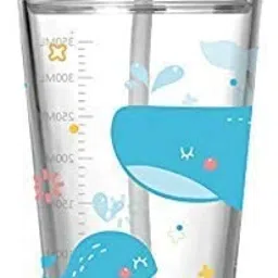 Dolphin Print Glass Mason Jar – 400 ml (With Lid & Straw, Clear, Set of 1) Glass Cocktail Glass-image-15