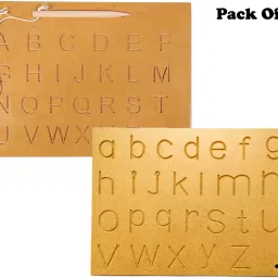 Learning Montessori Alphabet Writing Tracing Board+Small Alphabet Practice Slate-0
