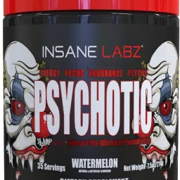 Psychotic 35 Servings Watermelon Flavor Pre-Workout Supplement Creatine-picture-26