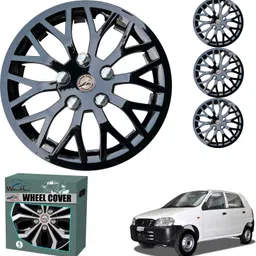 wolkomhome Car accessories Wheel cap, Hub Cap Phonix Black Black 12 Inch Wheel Cover For Maruti Alto 800 LXI-picture-1