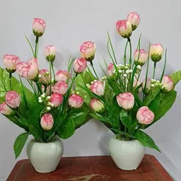 Pink Rose Artificial Flower-21