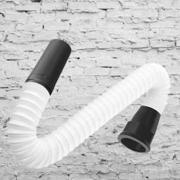 PVC Sink Outlet Connector – White Flexible Pipe – 1Pc sink pipe set/ sink pipe/ adjustable pipe/ Waste Pipe White for Wash Basin/Sink Hose Pipe-image-2