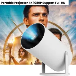 SACRO Smart Projector for Home 4K Support Rotabable Design withApp Netflix,YouTubeX341 (4500 lm / 1 Speaker / Wireless / Remote Controller) Portable Projector-20