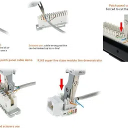BALRAMA Smooth Punch Down Tool Krone Tool with Sensor, Scissors, Wire Hook & Blade Telec Network Interface Card image 3