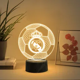 3D Illusion Football Desk Table Lamp Real Madrid Night Lamp Table Lamp-10