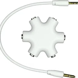 Triangle Ant White White AUDIO SPLITTER-01 0.1 m AUX Cable For Compatible With Mobile, Laptop, Tablet, Computer. Phone Converter-picture-30
