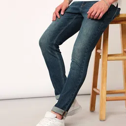 lee Men Skinny Mid Rise Dark Blue Jeans-picture-28