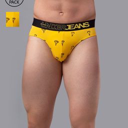 Underjeans by Spykar Men Pack of 2 Cotton Blend Brief-image-57
