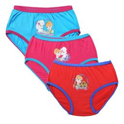 Bodycare Kids Girls Pack of 3 Assorted FROZEN Printed Hipster Briefs-image-87
