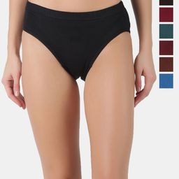 Dollar Pack Of 12 Assorted Pure Cotton Anti-Bacterial Hipster Briefs-image-34
