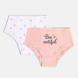 MINI KLUB Girls Pack Of 2 Printed Basic Briefs 26KGPT627-picture-46