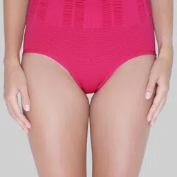 PLUMBURY Self Design High-Rise Hipster Brief-image-6
