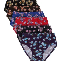 Bodycare Kids Girls Pack Of 6 Cotton Hipster Briefs-54