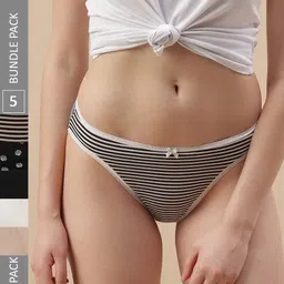 Marks & Spencer Women Pack Of 5 Printed Hipster Briefs-30