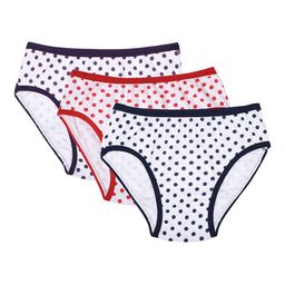 Bodycare Kids Girls Pack Of 3 White & Purple Printed Briefs-image-65