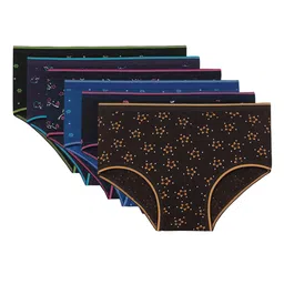 Bodycare Kids Girls Pack Of 6 Assorted Pure Cotton Bikini Briefs KIA1900-PK005-P6-image-53