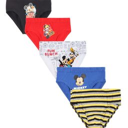 Bodycare Kids Boys Pack of 5 Mickey & Friends Printed Cotton Basic Briefs-image-13