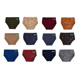 YELLOWDELIGHT Girls Pack Of 12 Floral Printed Cotton Hipster Briefs-picture-41