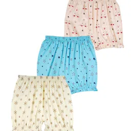 YELLOWDELIGHT Infant Girls Pack Of 3 Printed Cotton Briefs-16