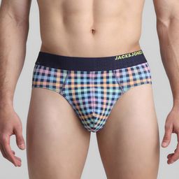 Jack & Jones Checked Mid-Rise Briefs 2672595001-picture-27