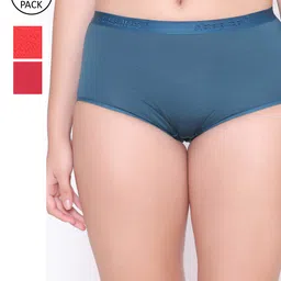 ABELINO Women Pack of 3 Assorted Boyshorts PANTY3PCPLAINBOYSHORTS02-Green-image-9