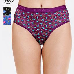 Bodycare Women Pack Of 3 Assorted Hipster Briefs-picture-19