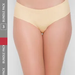 NOIRA Pack Of 3 Assorted Mid-Rise Hipster Briefs-picture-15