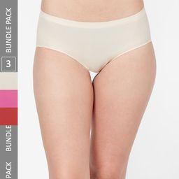NOIRA Women Pack of 3 Assorted Seamless Hipster Briefs 910_RSFu_NO-image-62