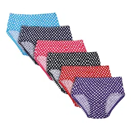 Bodycare Kids Girls Pack Of 6 Assorted Cotton Hipster Panty-41