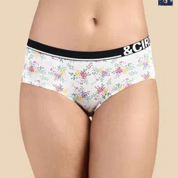 &CIRCUS Pack of 2 Printed Full Coverage Mid Rise Soft MicroModal Hipster Briefs-14
