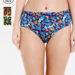 Bodycare Women Pack Of 3 Assorted Pure Cotton Hipster Briefs-41