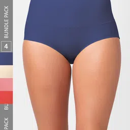 NOIRA Pack of 4 Assorted Hipster Seamless Briefs 873_SNblPiR_NO-picture-12