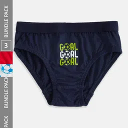 Pantaloons Junior Boys Pack Of 3 Printed Basic Cotton Briefs-image-61