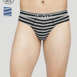 Levis Pack of 2 Smartskin Technology Striped Briefs with Tag Free Comfort #005-picture-28