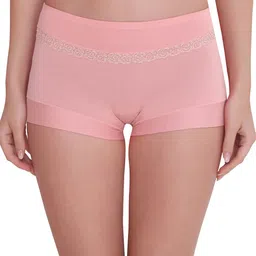 PLUMBURY Women Polka Dot Printed Anti Microbial Boyshort Briefs PLBSP11W810522LPNK-M-picture-5