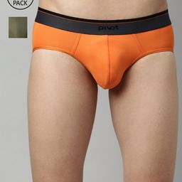 pivot Men Assorted Pack of 2 Briefs-57