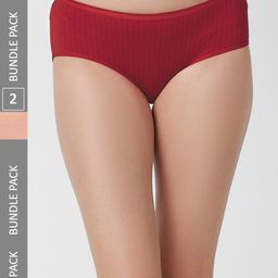 FashionRack Women Pack Of 2 Cotton Hipster Briefs 6048 _SM-image-16