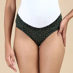 &CIRCUS Low Rise Printed Discharge Absorption Micro-Modal Maternity Panty-image-30