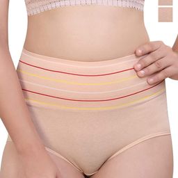 SHREE GANESH FASHION Women Pack Of 3 High-Rise Hipster Briefs 2076 CRM 003 M-image-68