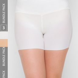 NOIRA Women Pack Of 3 Solid Boy Shorts-image-72