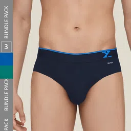 XYXX  Men Pack Of 3 Traq Anti microbial Basic Briefs-54