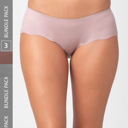 NOIRA Pack Of 3 Assorted Cotton Hipster Briefs-image-94