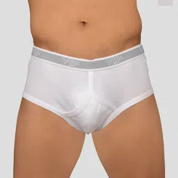 VIP Men Pack of 2 Pure Cotton Mid-Rise Basic Briefs VP-MI-BF-SIGNR-10P-80-PO2-56