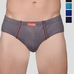 FRENCHIE Pack Of 5 Cotton Basic Briefs FR-MI-BF-PLUSC-10P-110-PO5-48